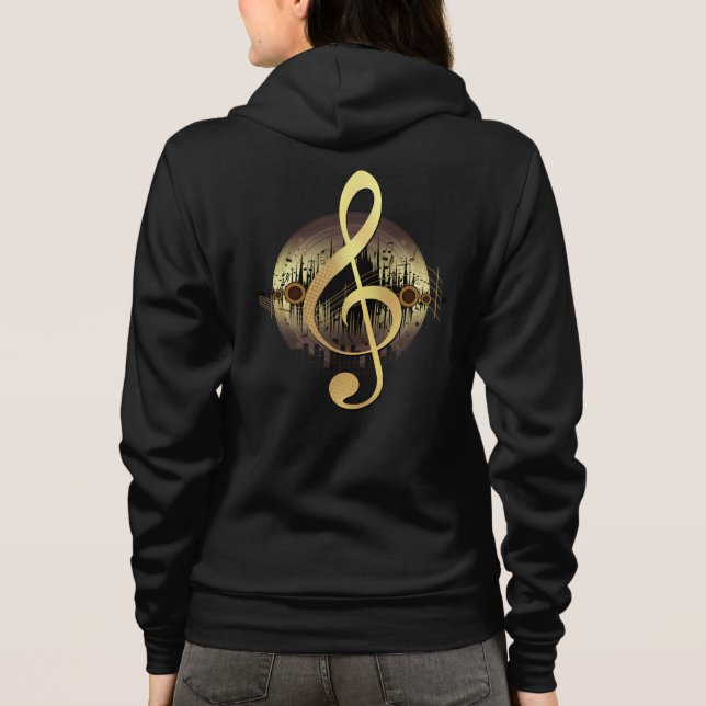 Delightful Tune - Gold Hoodie (Back)