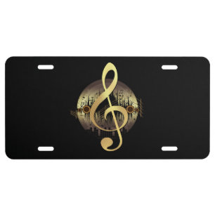 Delightful Tune - Gold License Plate