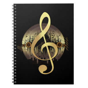 Delightful Tune - Gold Notebook