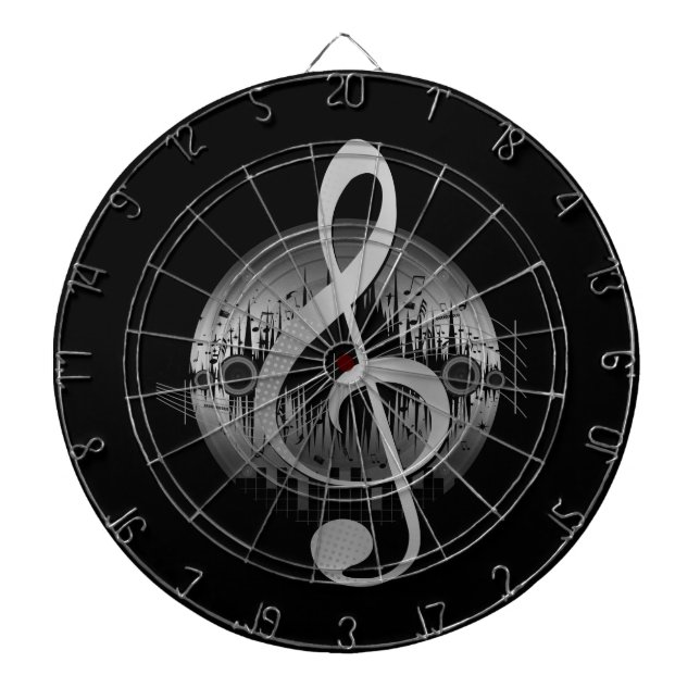 Delightful Tune - Silver    Dart Board (Front)
