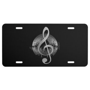 Delightful Tune - Silver License Plate