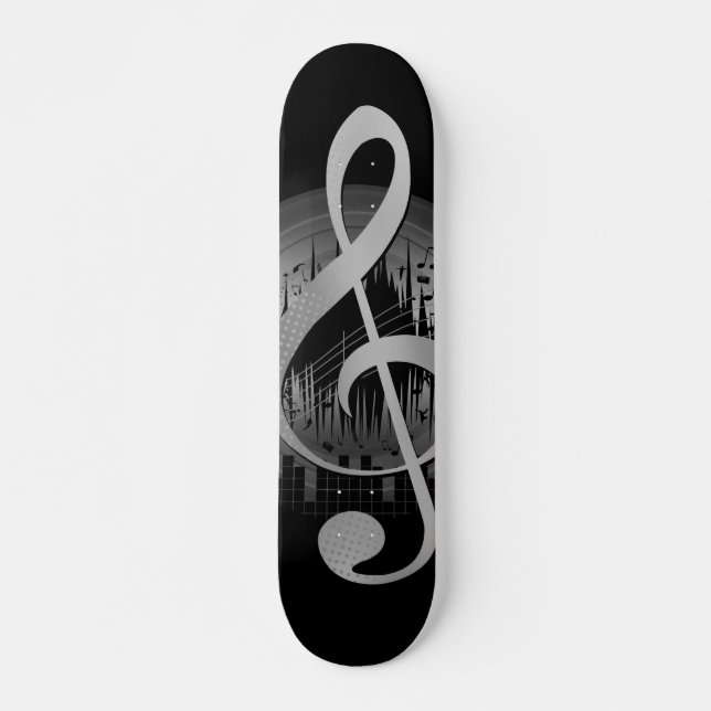 Delightful Tune - Silver Skateboard (Front)