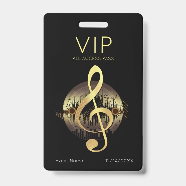 Delightful Tune VIP All Access Badge (Front)