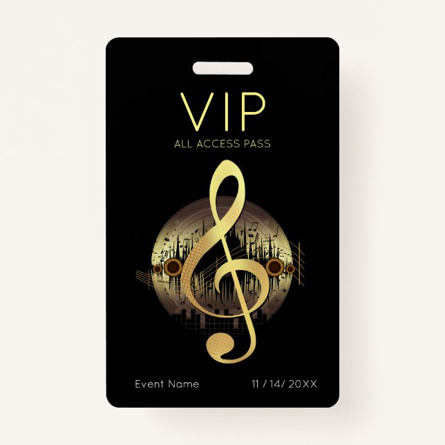 Delightful Tune VIP All Access Badge (Front)