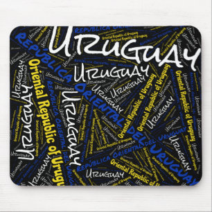Delightful Uruguay Flag Colors Patriotic Mouse Pad