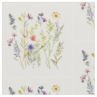 Delightful wild flowers fabric