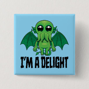 Delightfully Cute Cthulhu Monster Button