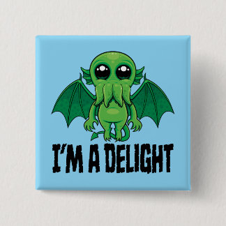 Delightfully Cute Cthulhu Monster Button