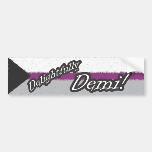 Delightfully Demi Bumper Sticker