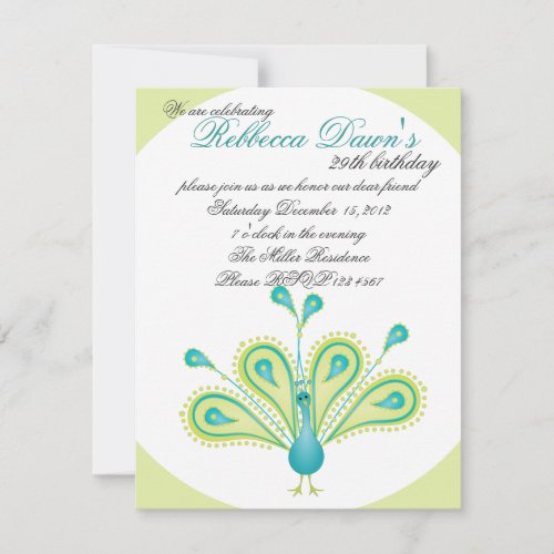 Delightfully Feathered! Custom Invitations