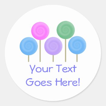 Delightfully Sweet Collection Classic Round Sticker by SayItNow at Zazzle