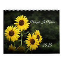 Delights In Nature Gr - Large Wall Calendar 2025