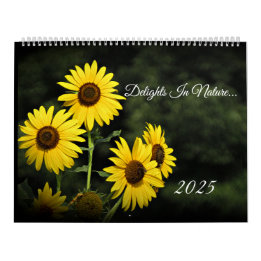 Delights In Nature Gr - Large Wall Calendar 2025