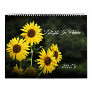 Delights In Nature Gr - Large Wall Calendar 2025