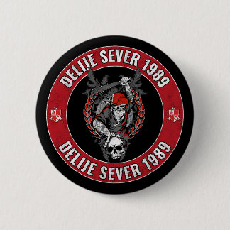 Delije Sever 1989 Crveno Beli Zvezda Button