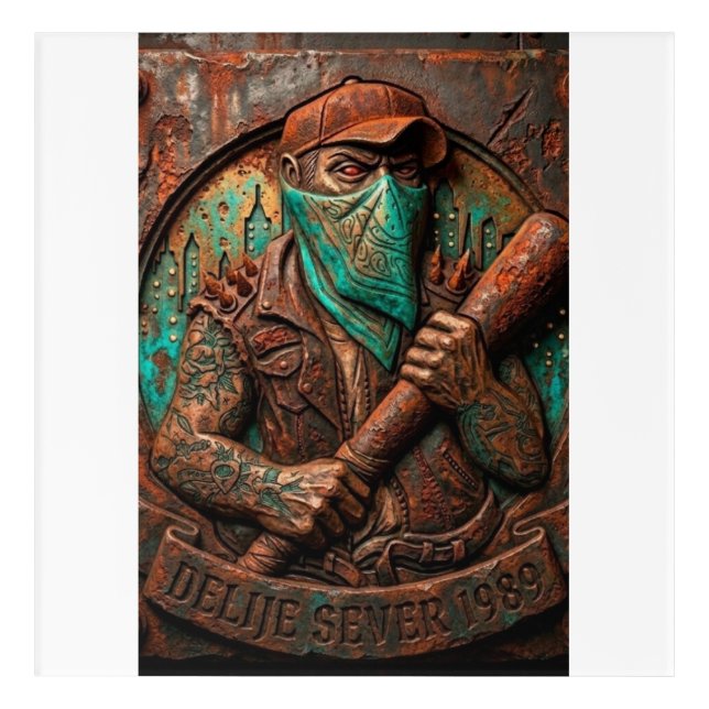 Delije Sever 1989 Embossed Acrylic Print (Front)