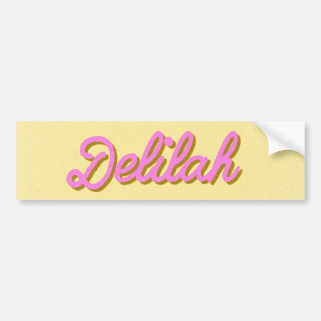 Delilah Bumper Sticker (Front)