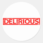 Delirious Stamp Classic Round Sticker