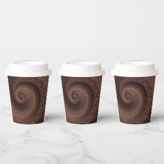 Delish Chocolate Swirl Paper Cups