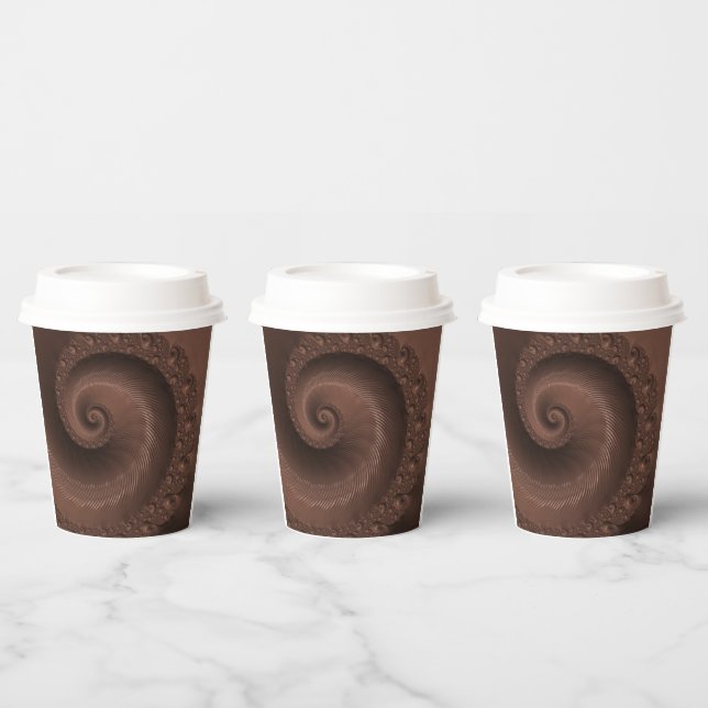 Delish Chocolate Swirl Paper Cups (Multi)