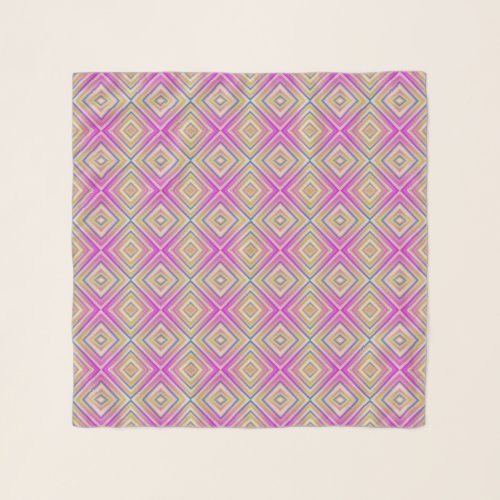 Delish Purple Alternative Diamond Pattern Scarf