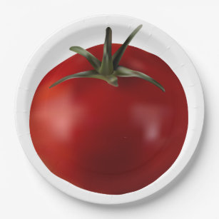 Delish Tomato Paper Plates