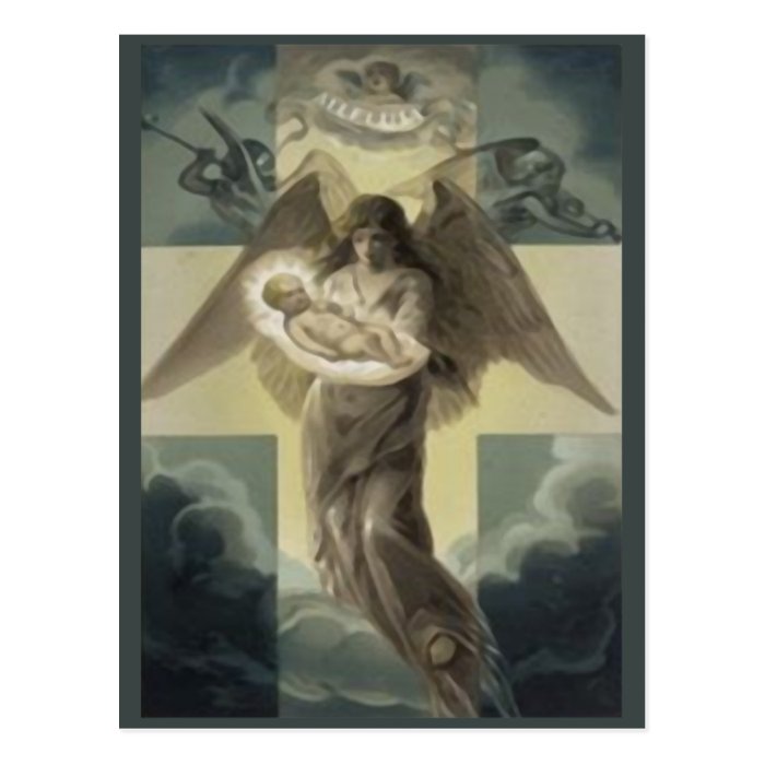 Deliver of the Christ Child by the Angel Gabriel Postcards