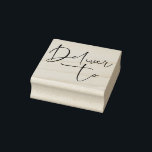 Deliver To Modern Wedding Calligraphy Rubber Stamp<br><div class="desc">Personalize your envelopes and packages with this trendy deliver to wood rubber stamp. Looks great above the name and address of the person you are sending too. They'll love it.</div>