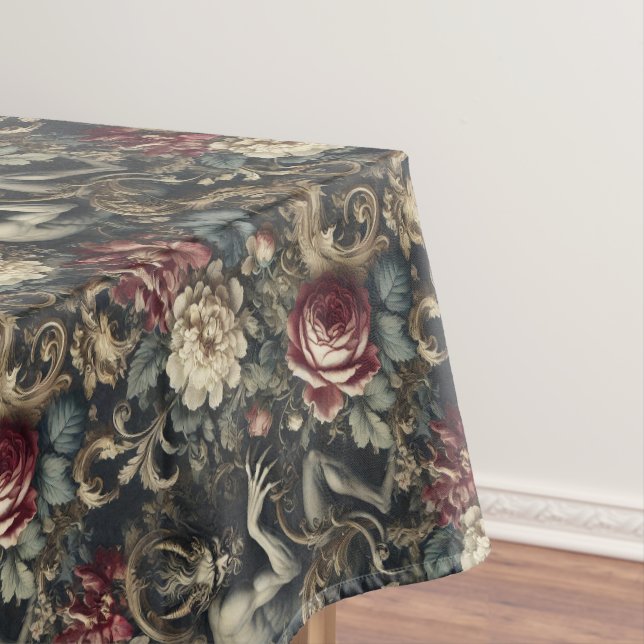Deliver Us from Decadence – Gothic Medium Pattern Tablecloth (In Situ)