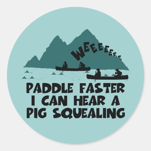 Deliverance,squeal little piggy parody classic round sticker (Front)