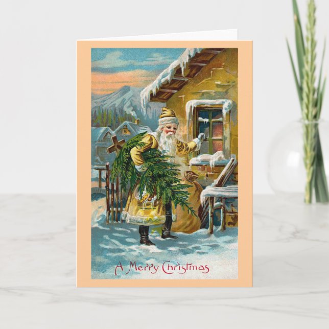 "Delivering Christmas Gifts" Holiday Card (Front)