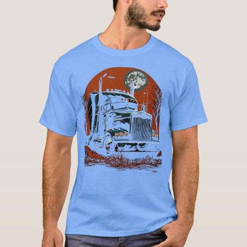 Delivering Halloween Chills with Our SemiTruck T_Shirt