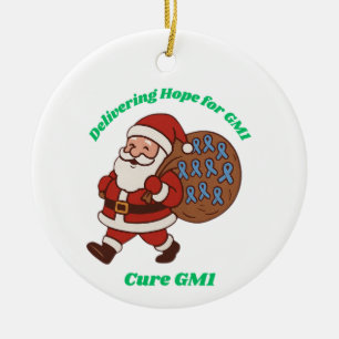 Delivering Hope for GM1 Ceramic Ornament