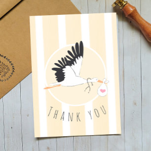 Delivering Thanks Stork Baby Card for IVF Doctor