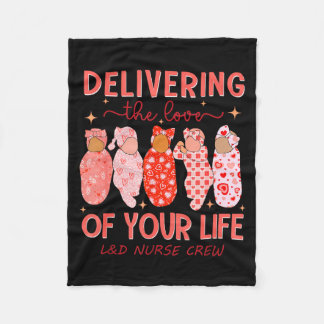 Delivering The Love Of Your Life Valentines Day L& Fleece Blanket