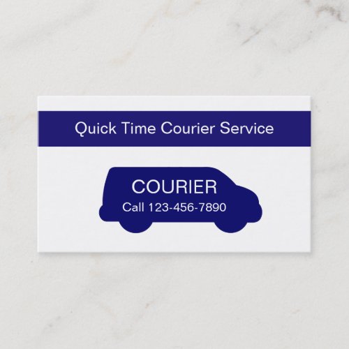 Delivery And Courier Service Business Card