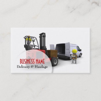 Delivery And Haulage Business Card by Kjpargeter at Zazzle