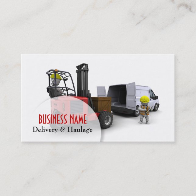 Delivery and Haulage Business Card (Front)