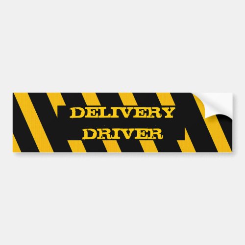 Delivery Driver bumper sticker