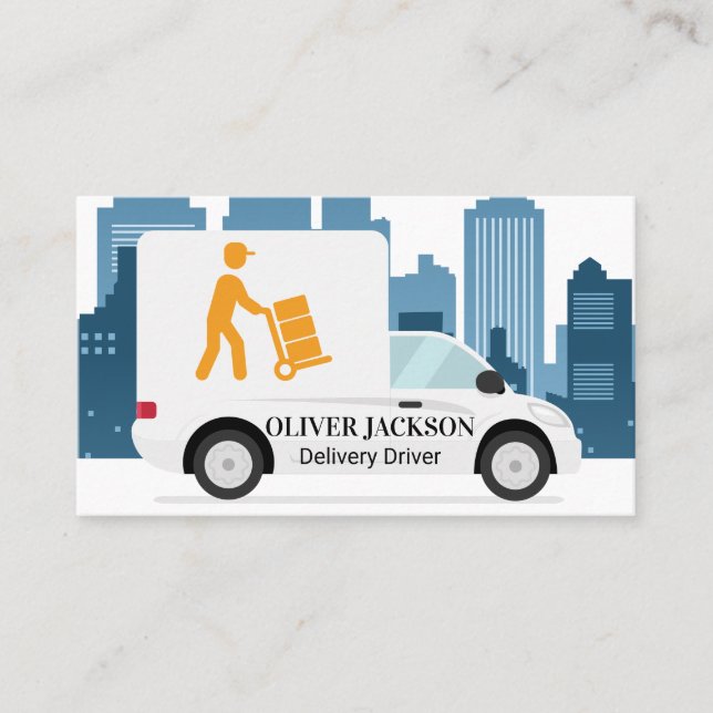 Delivery Driver | City Buildings Business Card (Front)