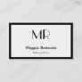 Delivery Driver - Clean Stylish Monogram Business Card