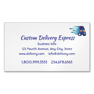 Delivery Driver Custom Business Custom Card Magnet