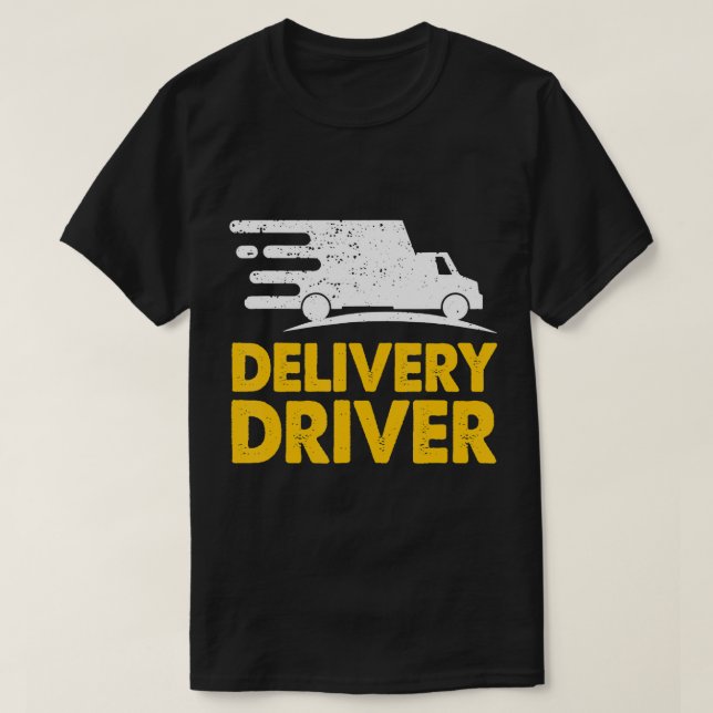 Delivery Driver Food Delivery Courier Delivery T-S T-Shirt (Design Front)