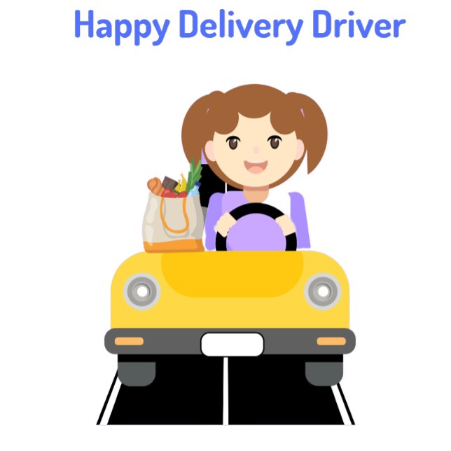 Delivery Driver Happy Delivering T-Shirt (Creator Uploaded)