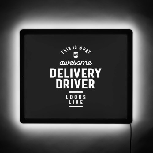 Delivery Driver Job Title Gift   LED Sign