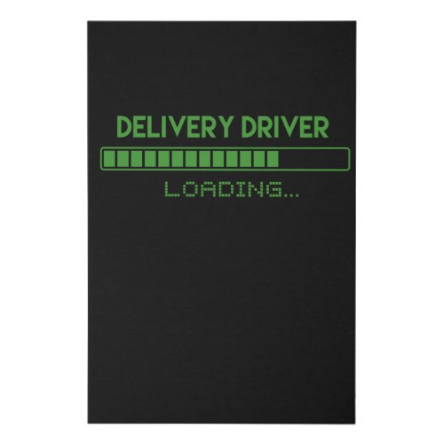 Delivery Driver Loading Faux Canvas Print