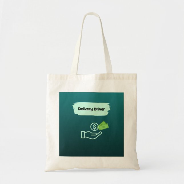 Delivery Driver Services Grocery Bag Tote Green (Front)