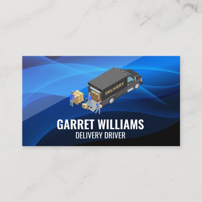 Delivery Driver | Shipping Goods Business Card (Front)