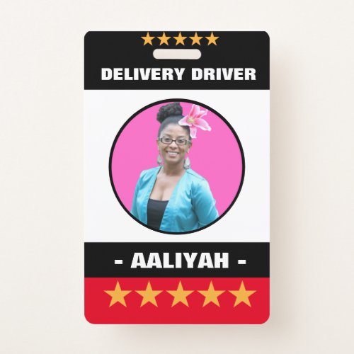 Delivery Driver Vertical Badge