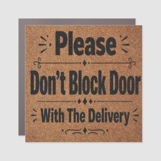 Delivery Instructions Car Magnet